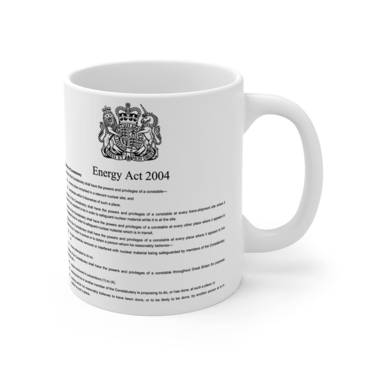 Civil Nuclear Constabulary Legislation Mug - Image 3