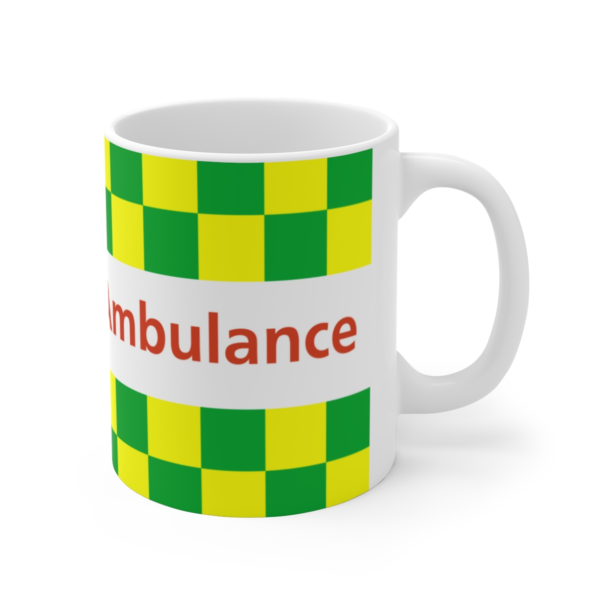 Ambulance Battenburg Mug - Image 3