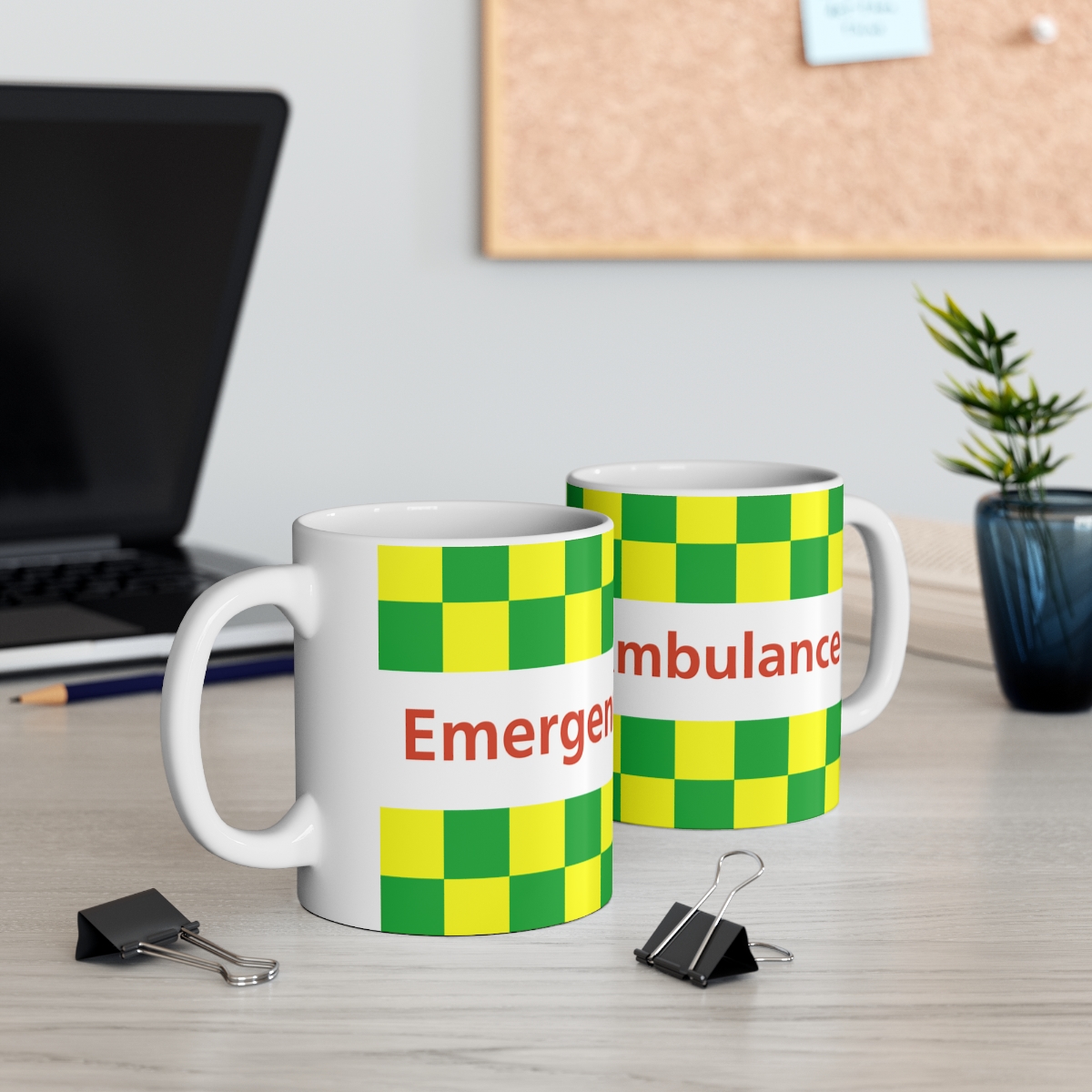 Ambulance Battenburg Mug - Image 5