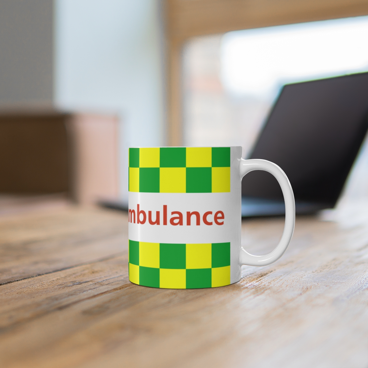 Ambulance Battenburg Mug - Image 6